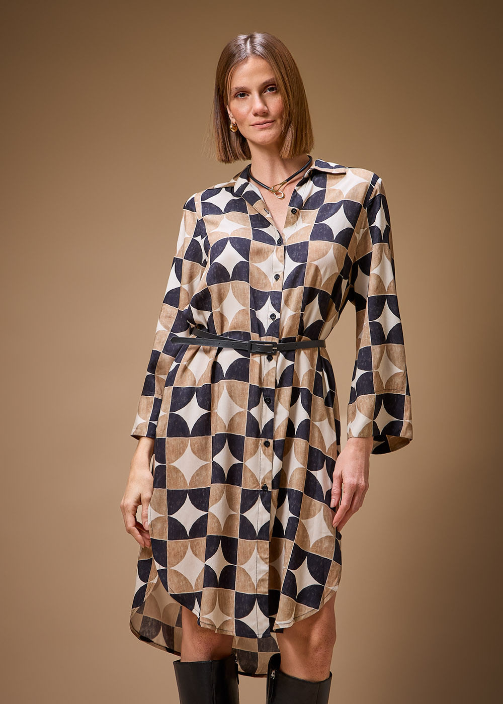 53.24.3701SHO CHEMISE ALONGADO ESTAMPA OSAKA