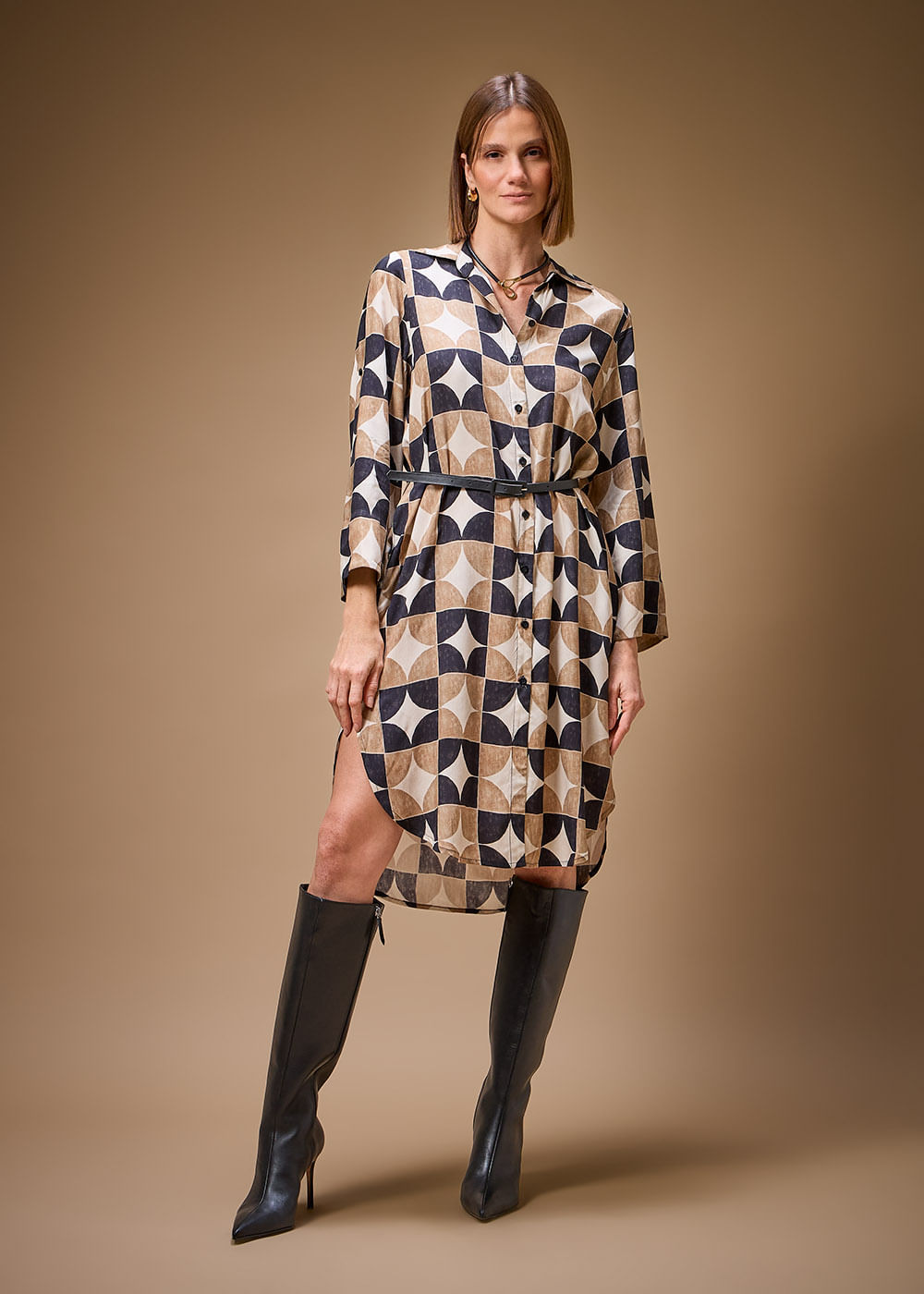 53.24.3701SHO CHEMISE ALONGADO ESTAMPA OSAKA