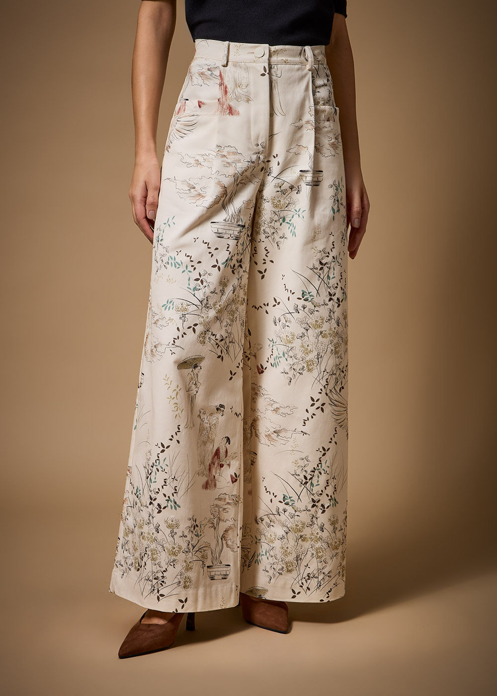 12.85.3701EST CALÇA PANTALONA ESTAMPA GUEIXAS