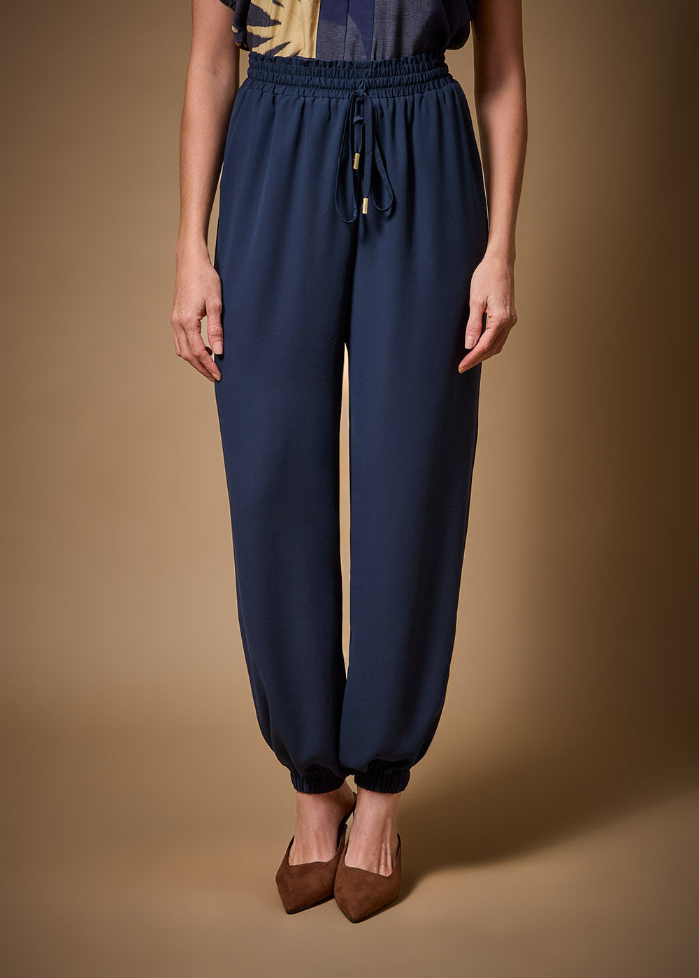52.10.3712IKE CALÇA CHIFFON DETALHADA