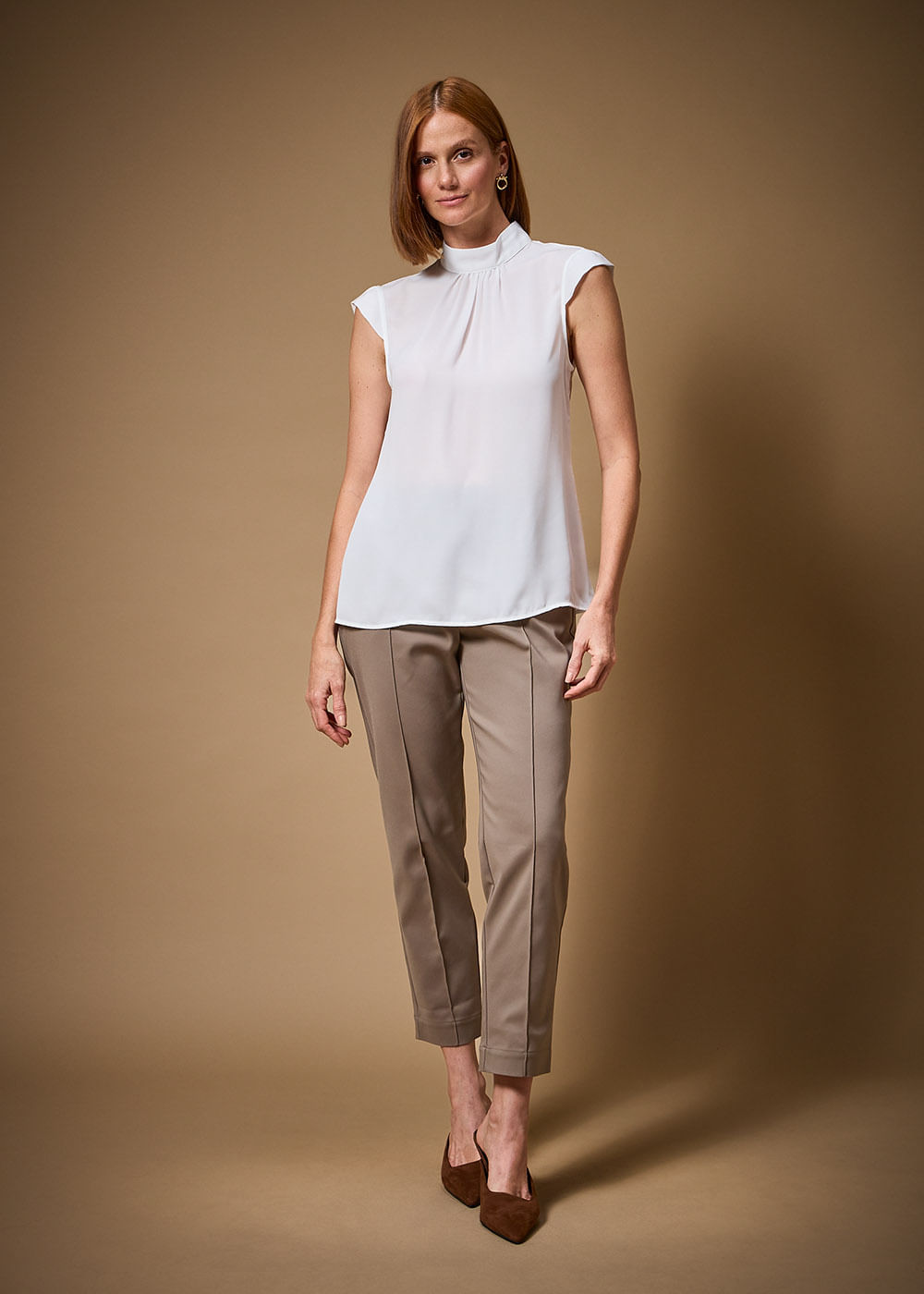 57.40.3711OFW BLUSA M/C GOLA HALTER NECK CHIFFON