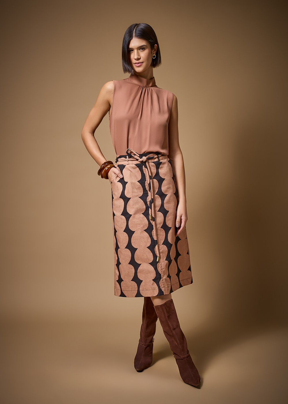 58.41.3712BRL REGATA GOLA HALTER NECK CHIFFON