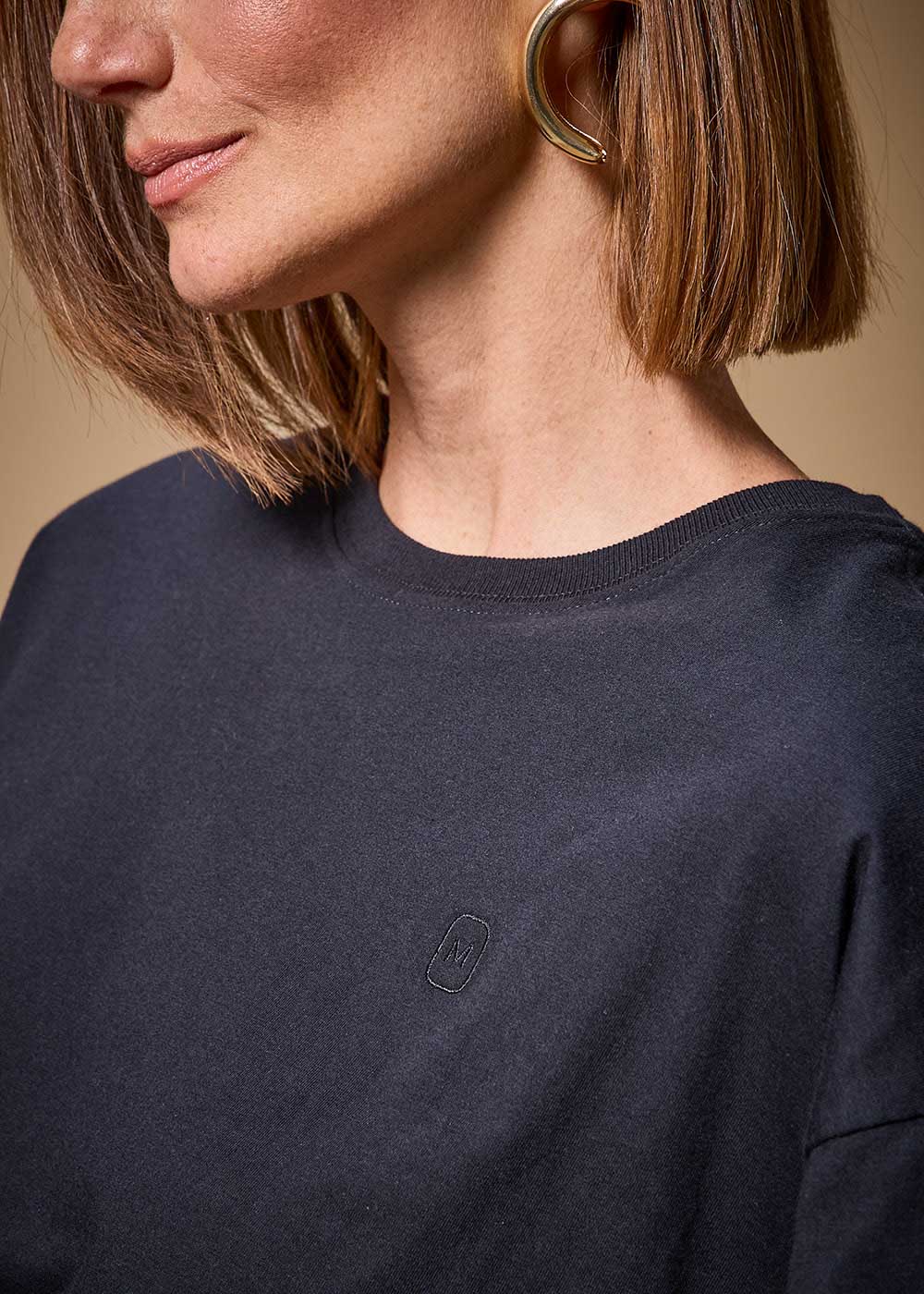 67.40.3708PTO BLUSA M/C DETALHE BORDADO