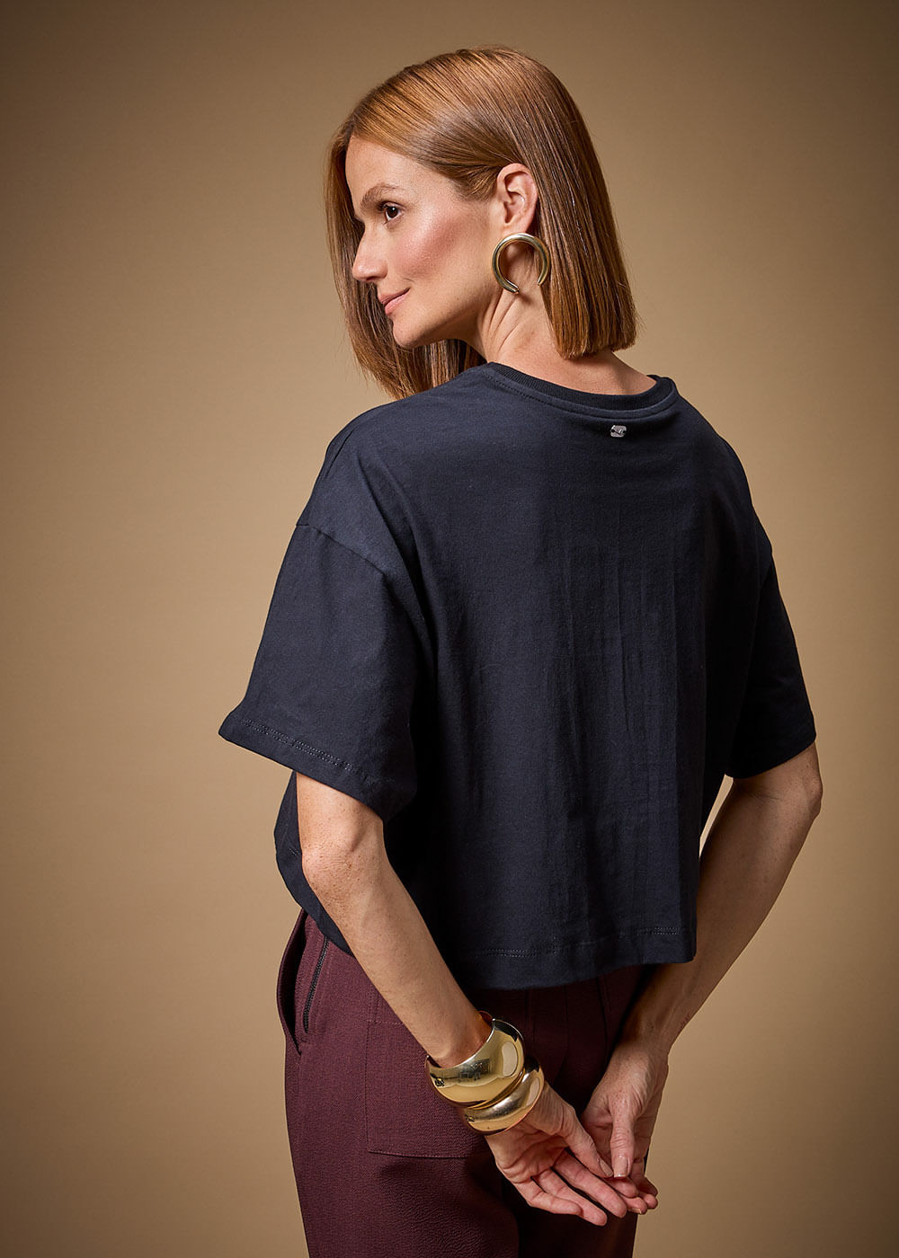 67.40.3708PTO BLUSA M/C DETALHE BORDADO