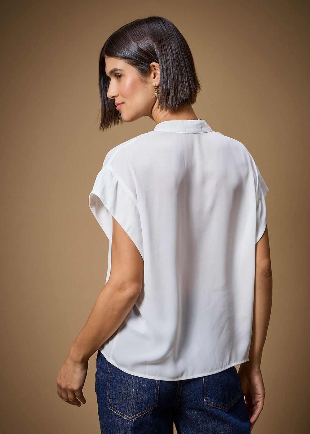 57.40.3708OFW BLUSA CHIFFON GOLA PADRE M/C