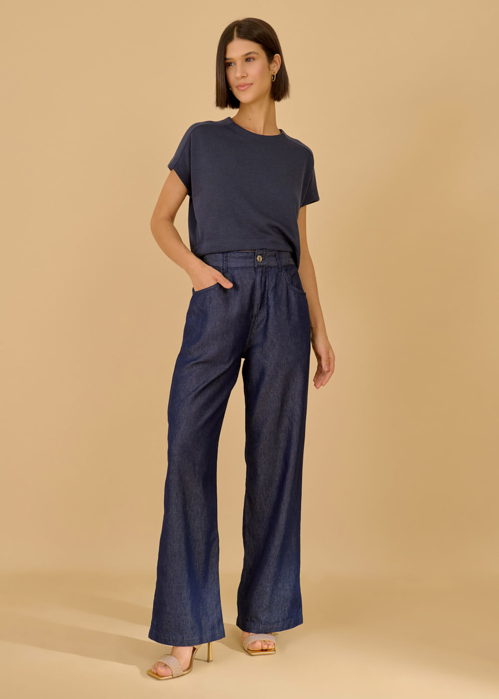 12.25.7701AMA CALÇA JEANS WIDE LEG