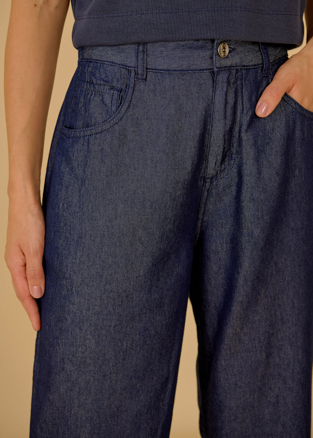 12.25.7701AMA CALÇA JEANS WIDE LEG