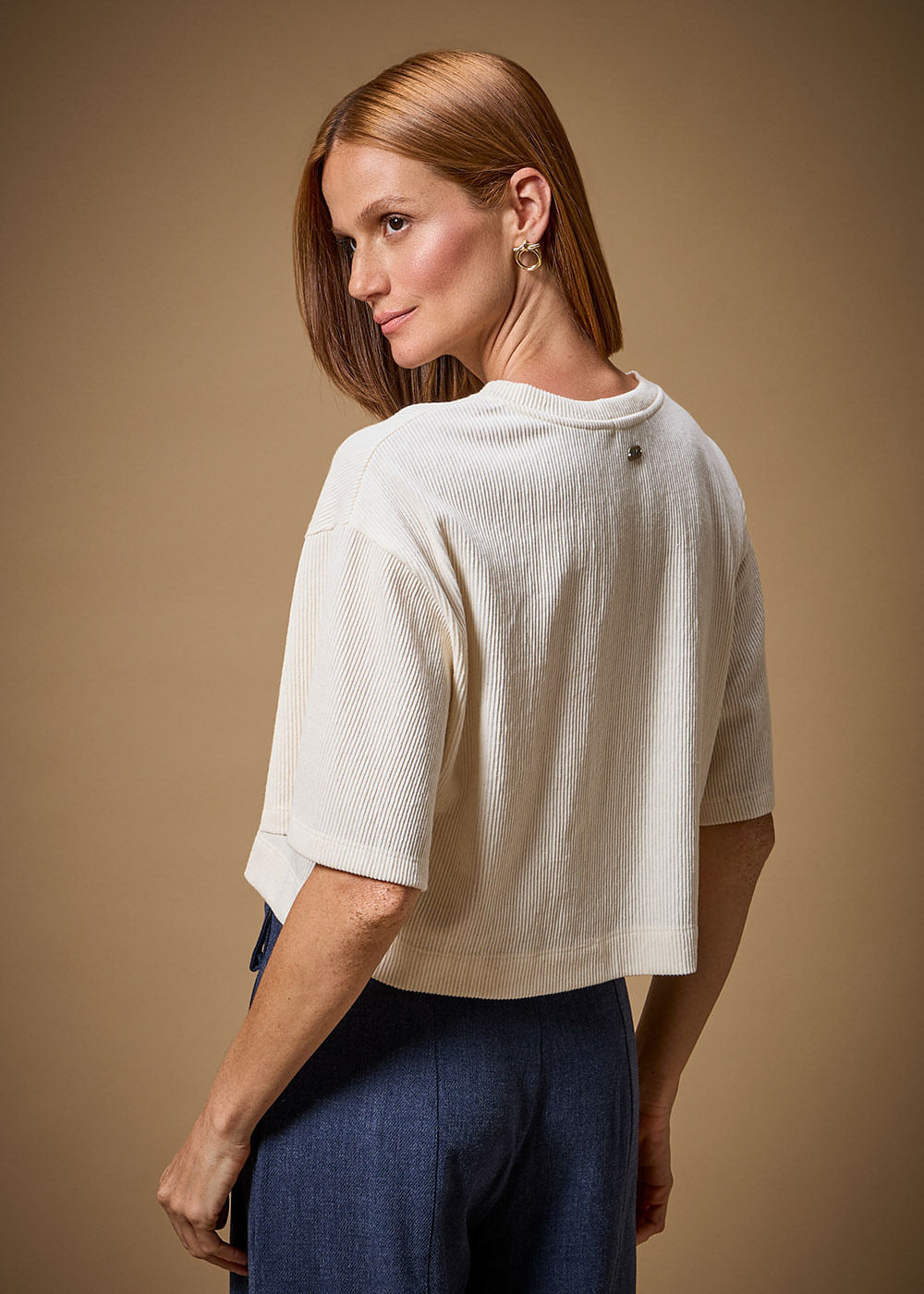 67.40.3715OFW BLUSA M/C MALHA CANELADA