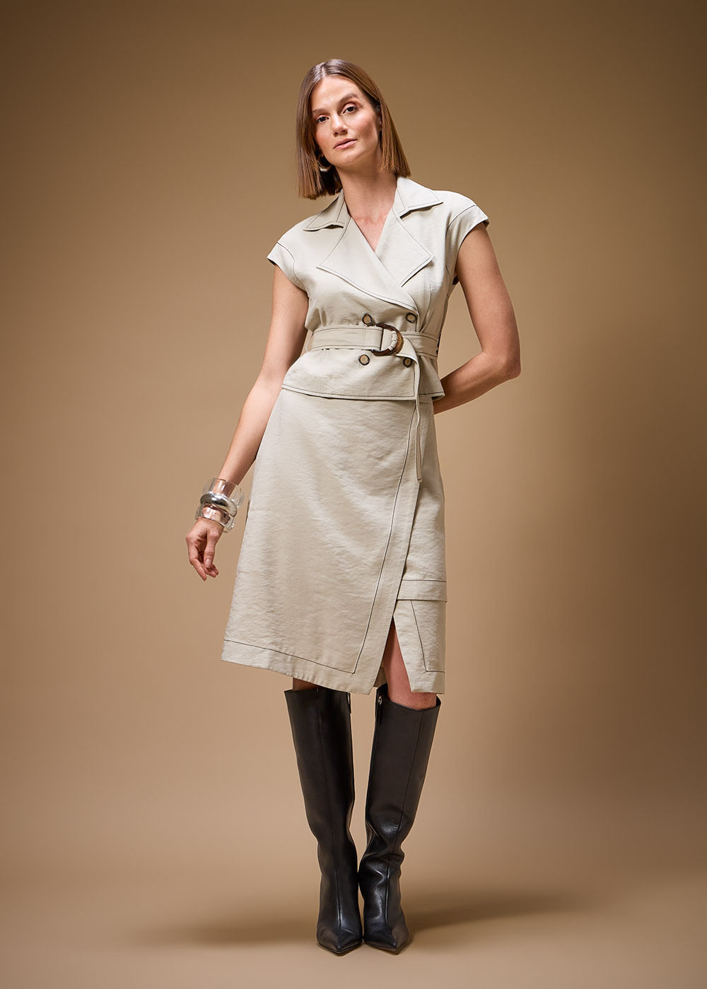 57.40.3705SHO BLUSA MICRO TRENCH - HIGHLINE