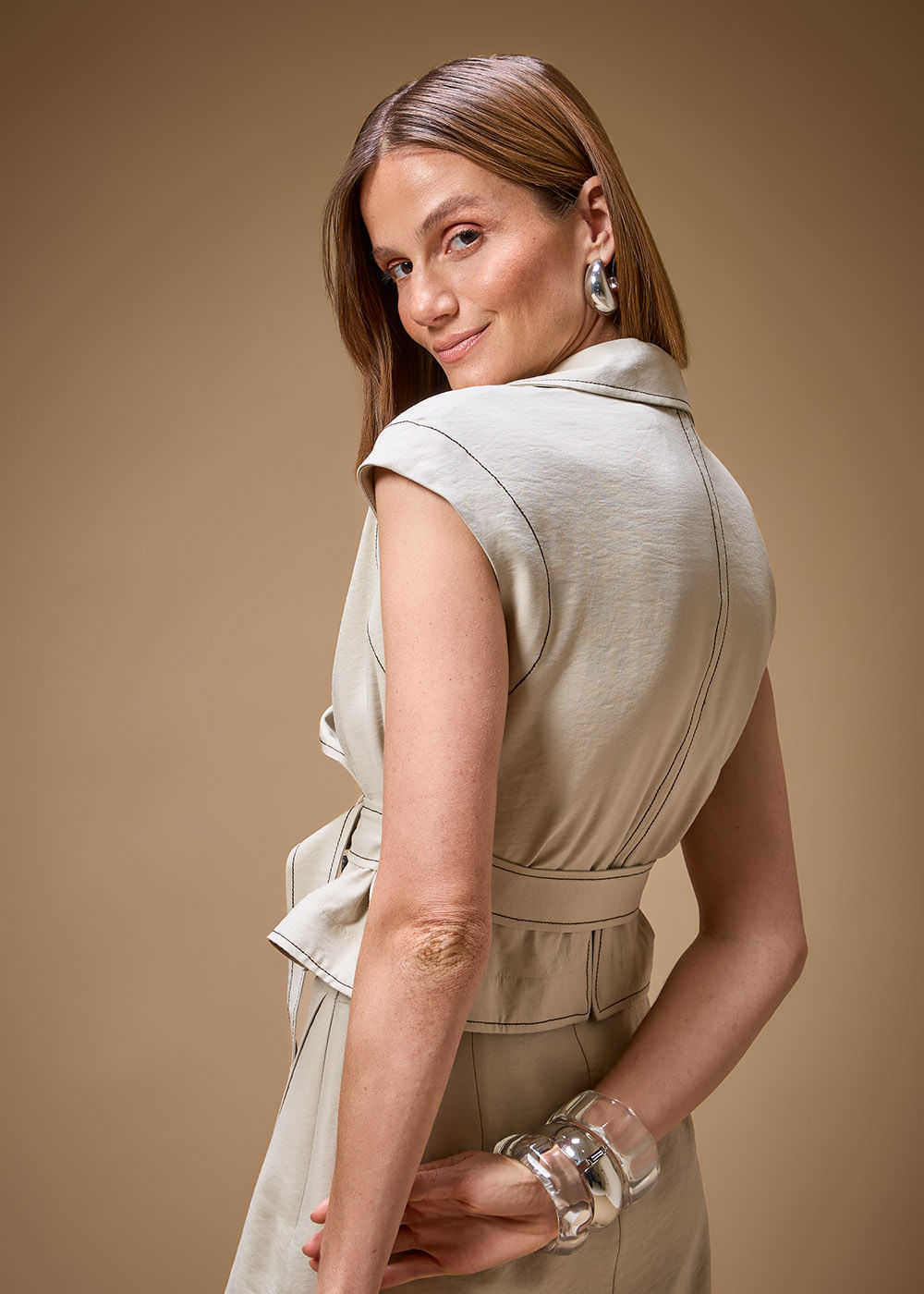 57.40.3705SHO BLUSA MICRO TRENCH - HIGHLINE