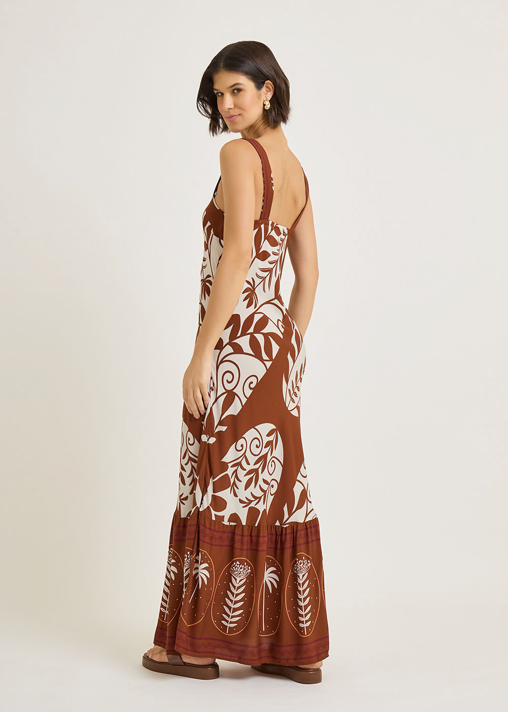 53.50.7703EST VESTIDO LONGO ESTAMPA HAWAII